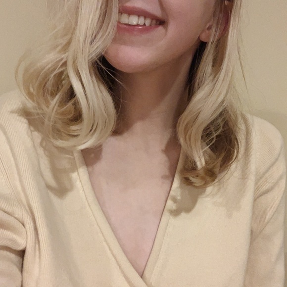 Sweaters - Adorable ivory wrap top! MAKE OFFER!